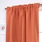 2-Piece Blackout Curtains with Tiebacks and Rod Pocket Design Thermal Insulated and Machine Washable